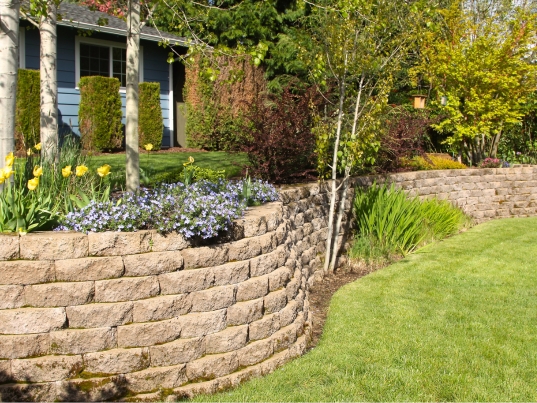 Retaining wall contractor Boston MA