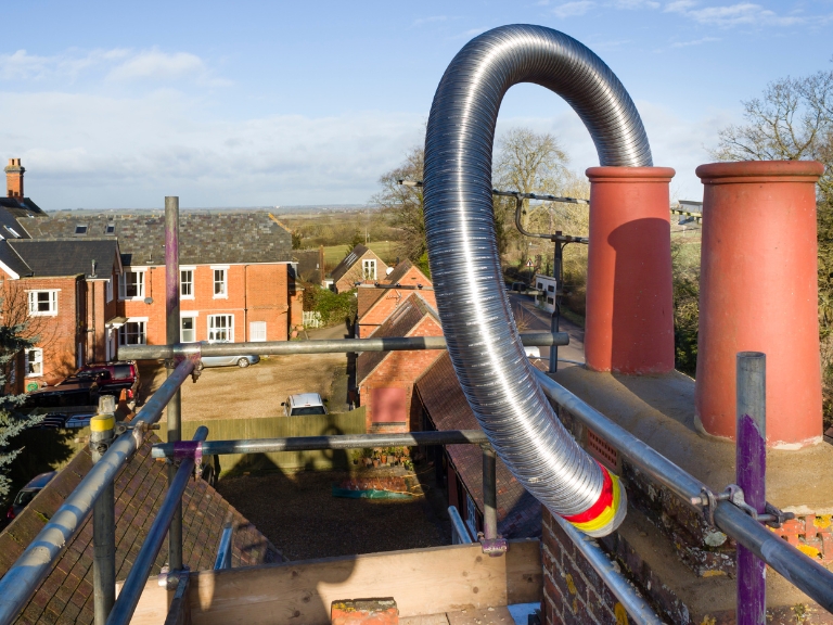 Chimney Liner Installation